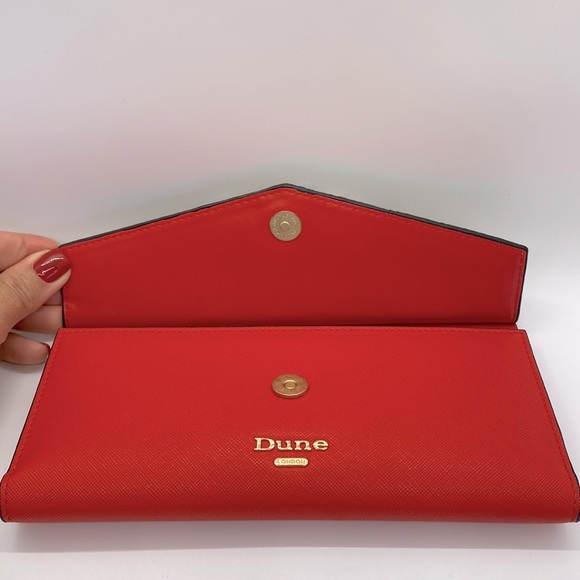 Dune London Red Leopard Print Wallet on a chain Crossbody - Picture 10 of 12